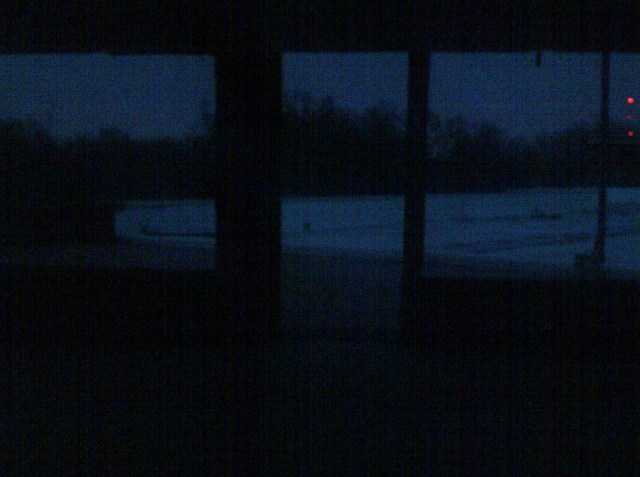 This is how that dark hallway looked from my view...only darker...