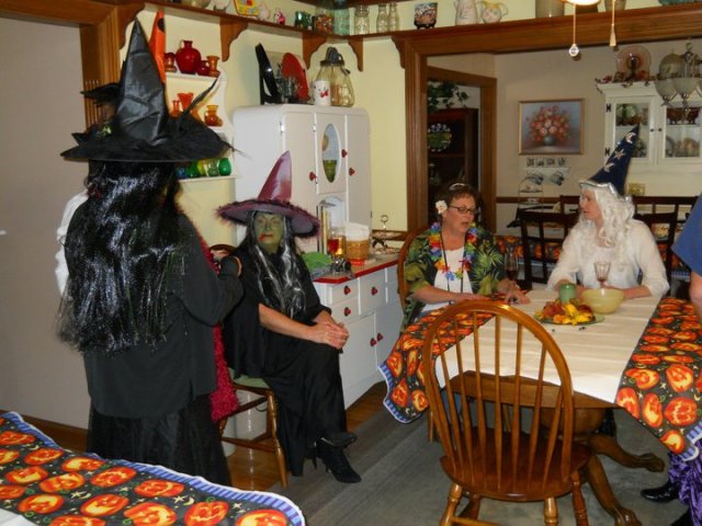 2010: Family reunion on Halloween. We had a coven of witches that year!
